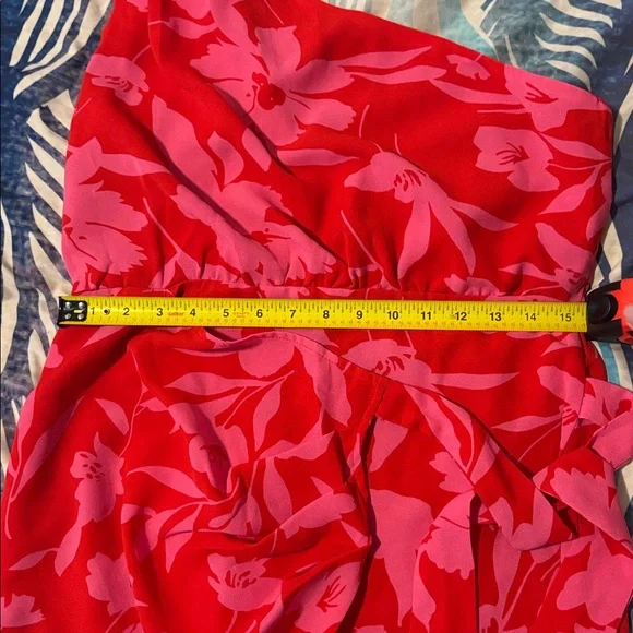 Cupshe One-Shoulder Faux Wrap Dress - Picture 6 of 7